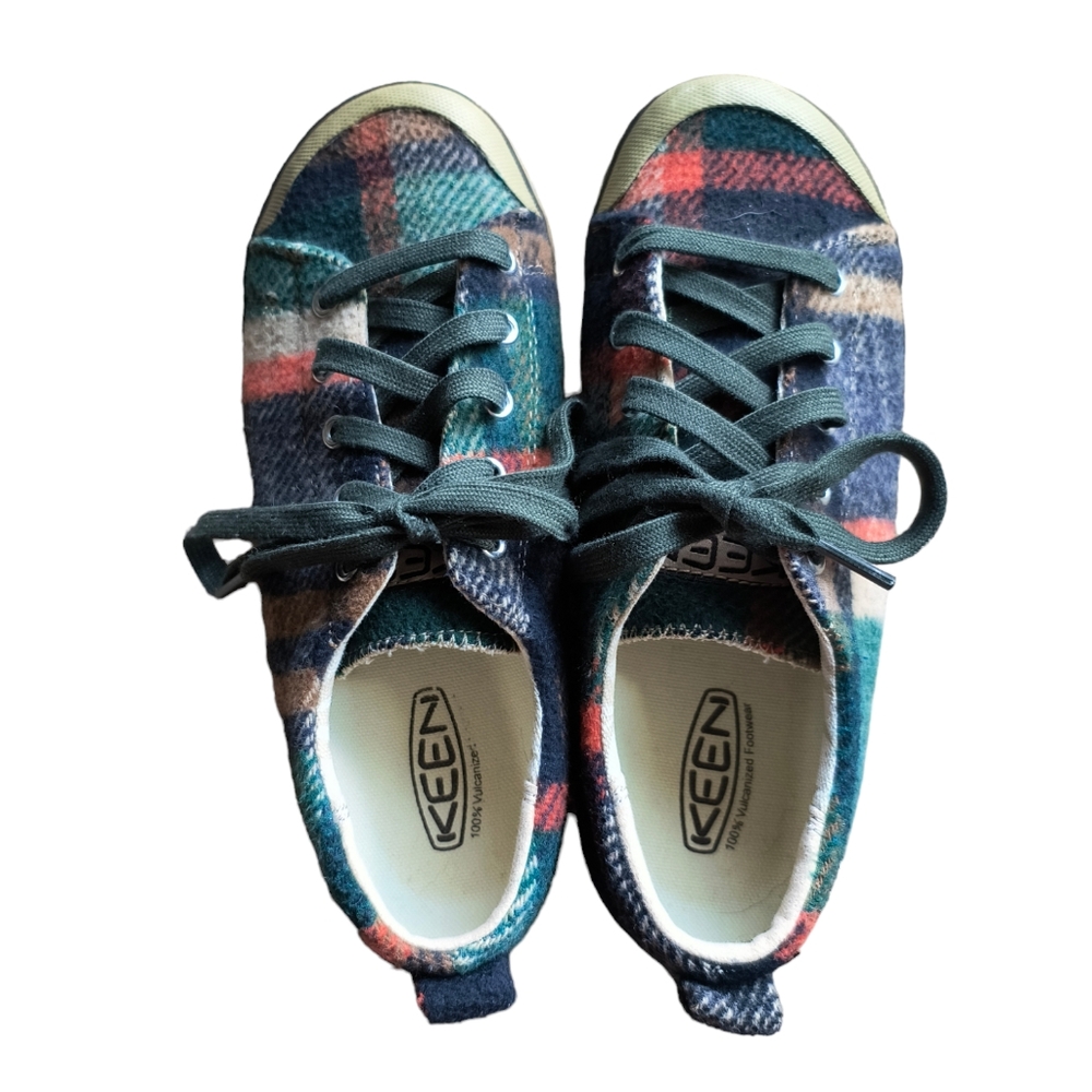 Keen Elsa Wool Sneakers Size 7 Women's Shoe Fall Winter Plaid Preppy